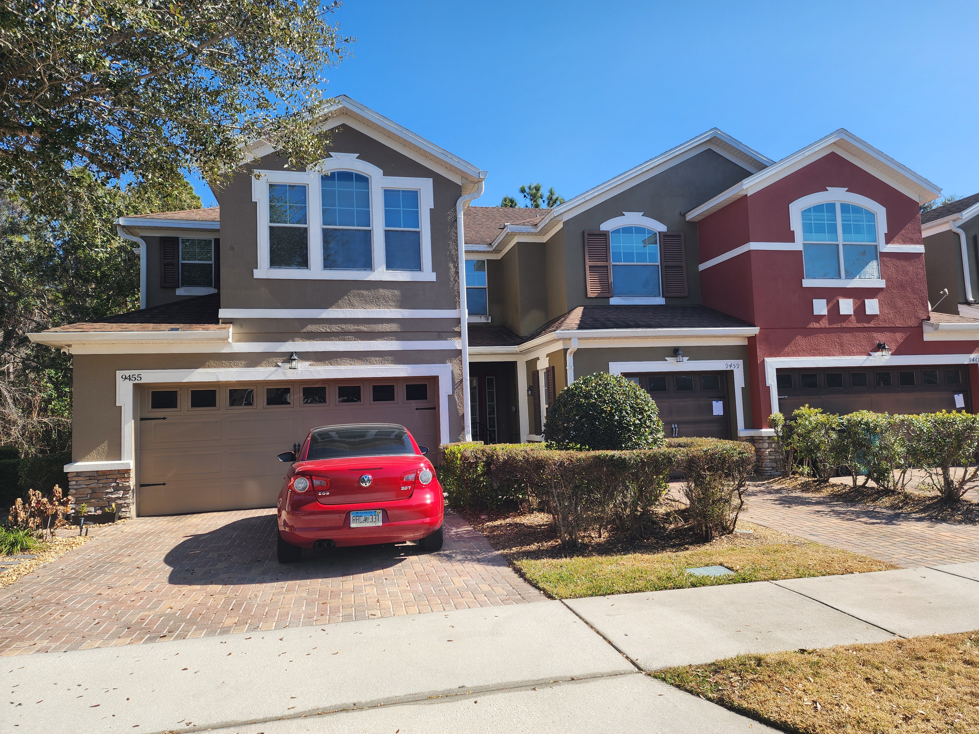 Residential homes with foam window surrounds and shutters